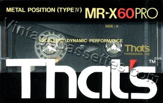 Triad/That's That's MR-X 1987–88 Type IV Cassette Tape