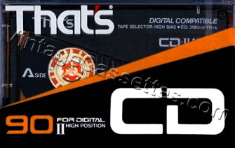 Triad/That's That's CD-II 1986 Type II Cassette Tape