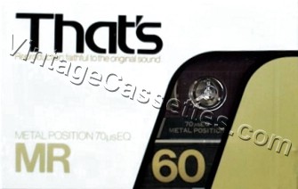 Triad/That's That's MR 1983–84 Type IV Cassette Tape